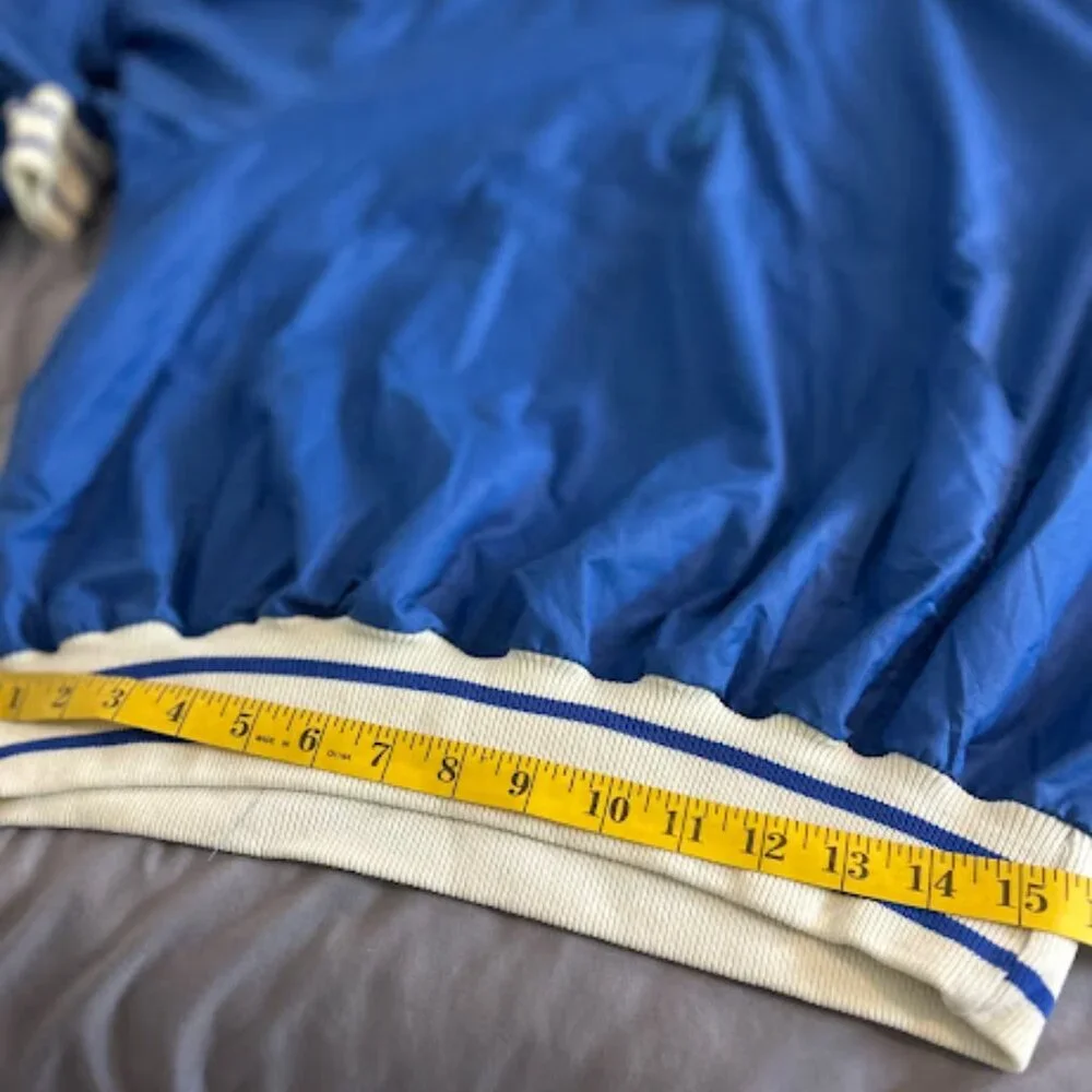 Vintage MBA Blue White 1/4 Zip‎ Lightweight Windbreaker Pullover Size X-Large